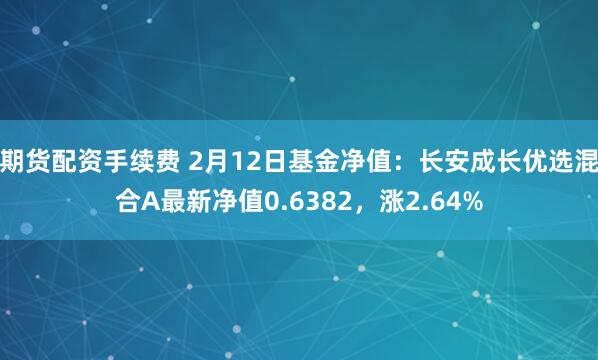 期货配资手续费 2月12日基金净值：长安成长优选混合A最新净值0.6382，涨2.64%