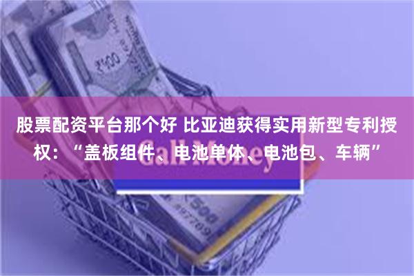 股票配资平台那个好 比亚迪获得实用新型专利授权：“盖板组件、电池单体、电池包、车辆”