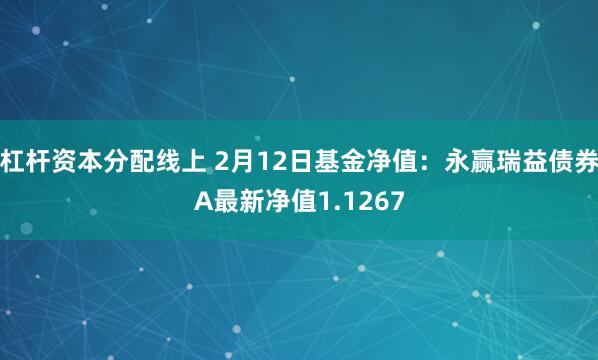 杠杆资本分配线上 2月12日基金净值：永赢瑞益债券A最新净值1.1267